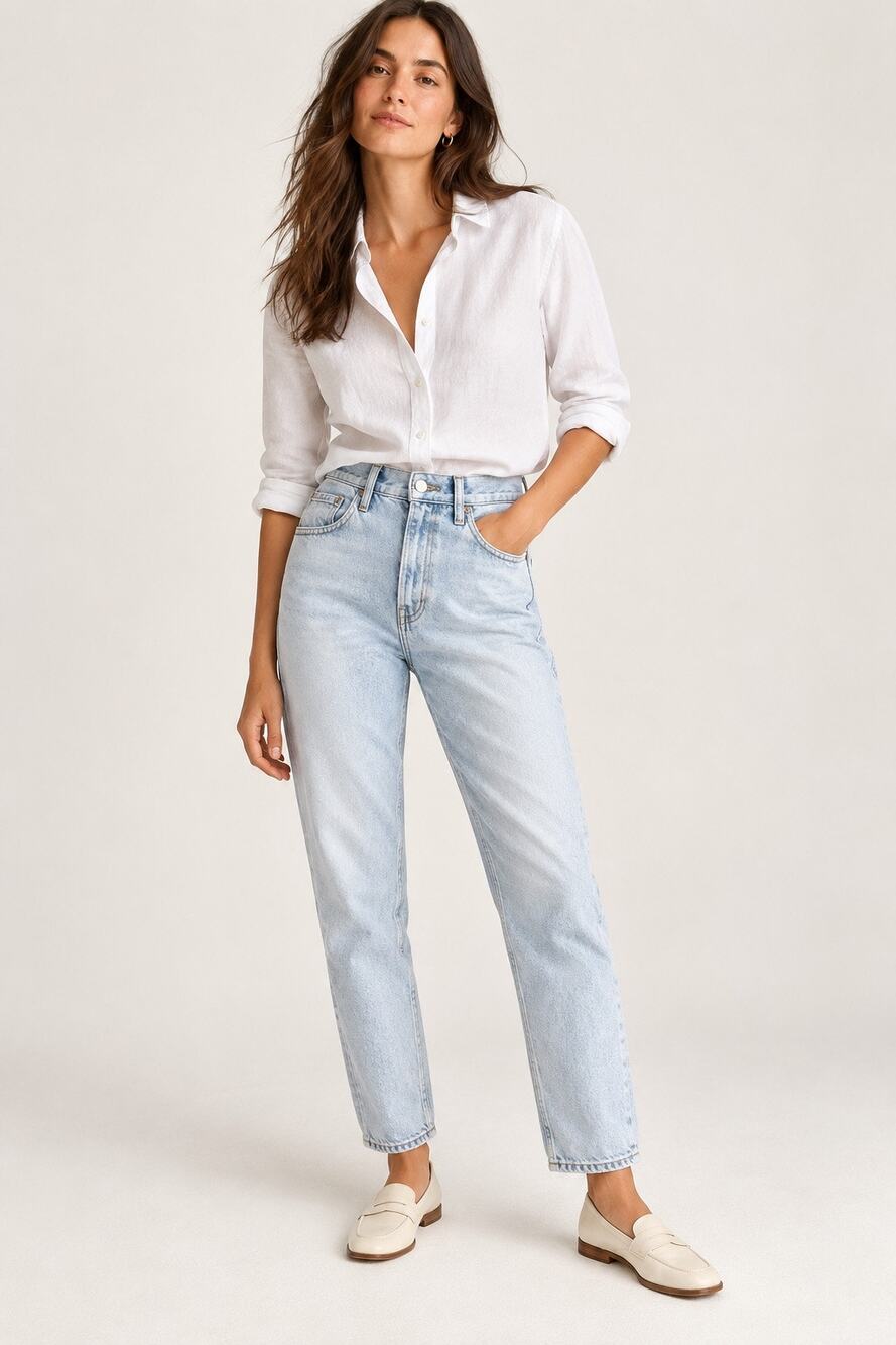 Madewell The Perfect Vintage Jean Fitzgerald Wash High Rise Mom Jeans Size 25